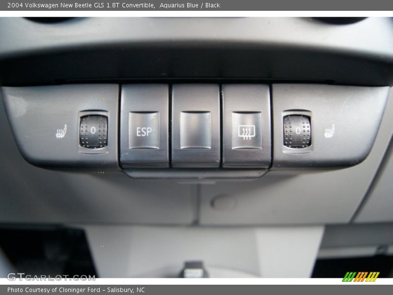 Aquarius Blue / Black 2004 Volkswagen New Beetle GLS 1.8T Convertible