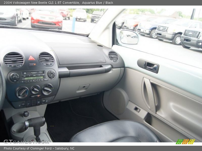 Aquarius Blue / Black 2004 Volkswagen New Beetle GLS 1.8T Convertible