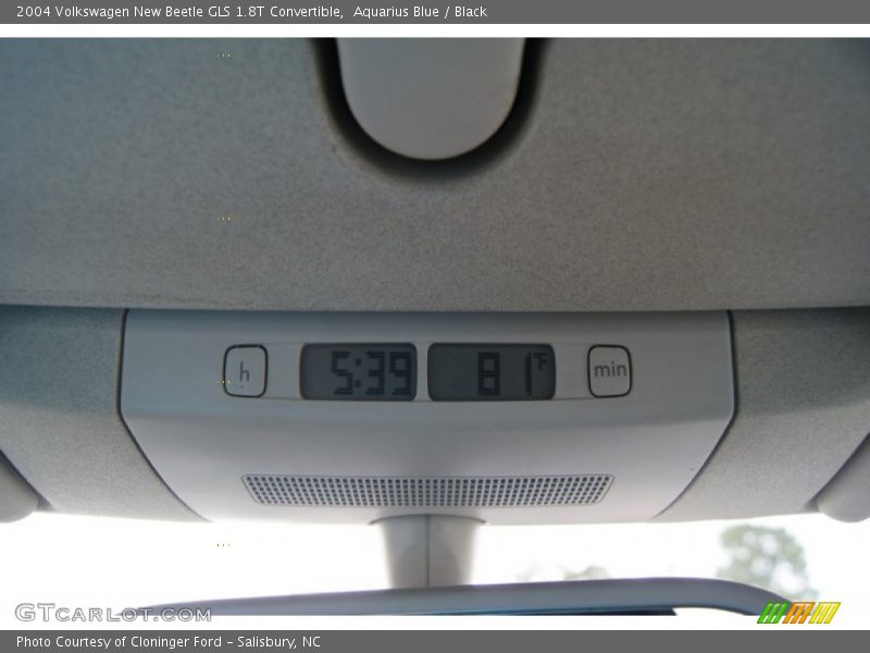 Aquarius Blue / Black 2004 Volkswagen New Beetle GLS 1.8T Convertible