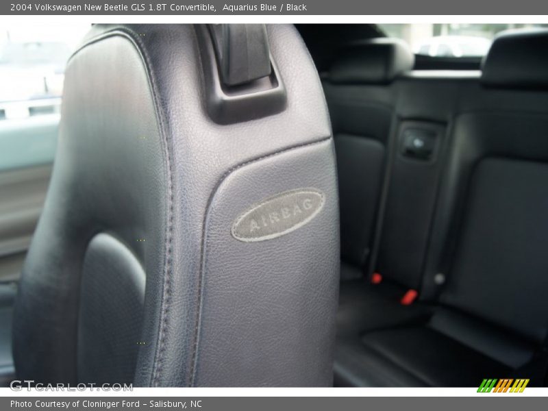 Aquarius Blue / Black 2004 Volkswagen New Beetle GLS 1.8T Convertible
