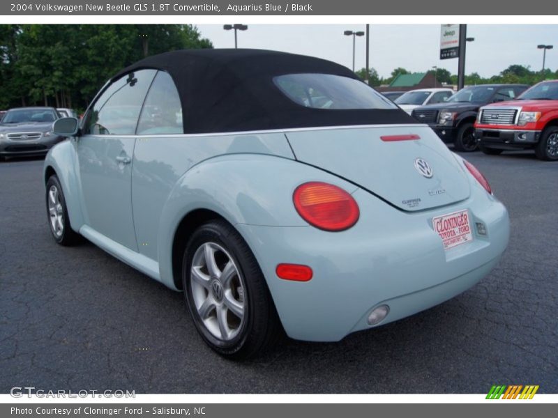 Aquarius Blue / Black 2004 Volkswagen New Beetle GLS 1.8T Convertible