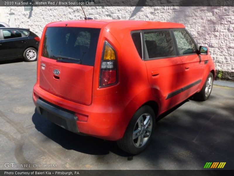Molten Red / Black Soul Logo Cloth 2010 Kia Soul +