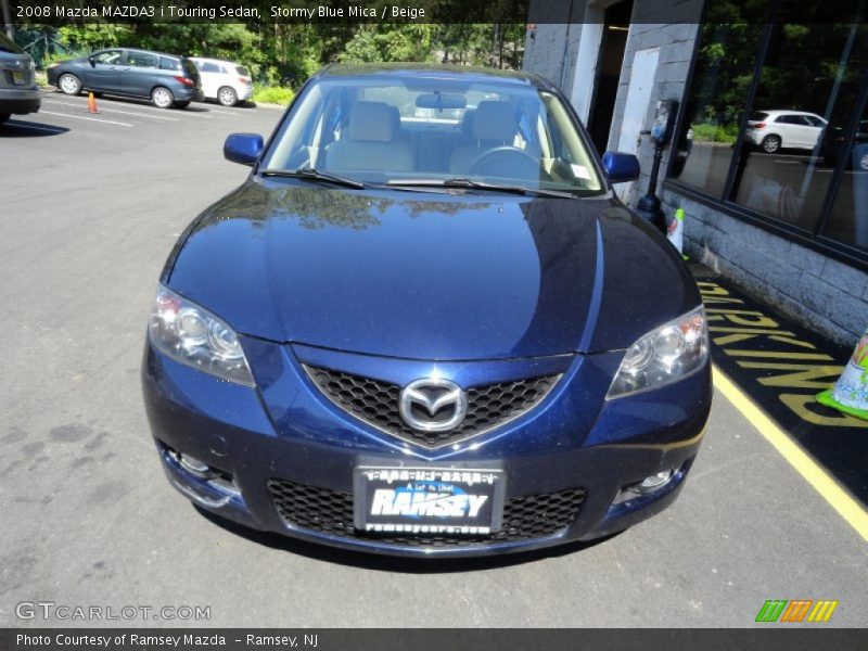 Stormy Blue Mica / Beige 2008 Mazda MAZDA3 i Touring Sedan