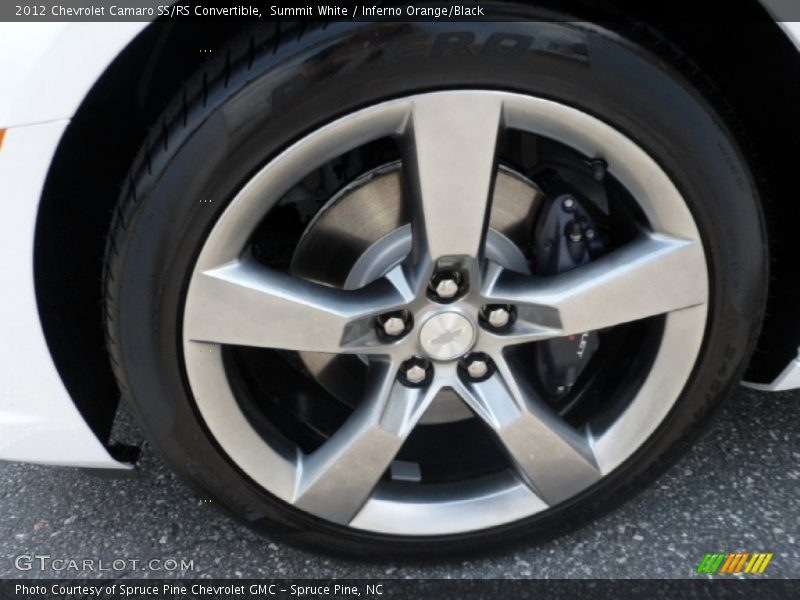 Summit White / Inferno Orange/Black 2012 Chevrolet Camaro SS/RS Convertible