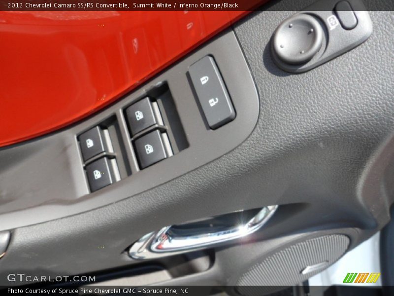 Summit White / Inferno Orange/Black 2012 Chevrolet Camaro SS/RS Convertible