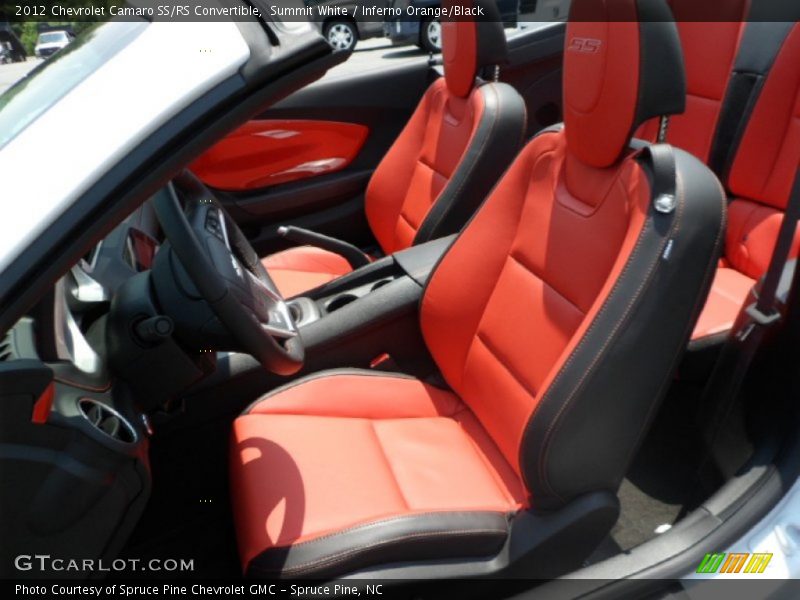  2012 Camaro SS/RS Convertible Inferno Orange/Black Interior