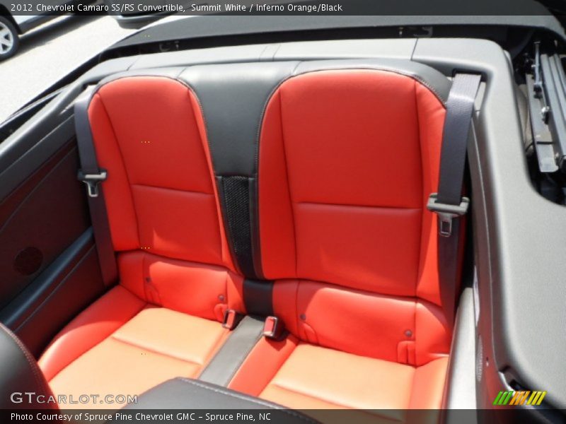 Summit White / Inferno Orange/Black 2012 Chevrolet Camaro SS/RS Convertible