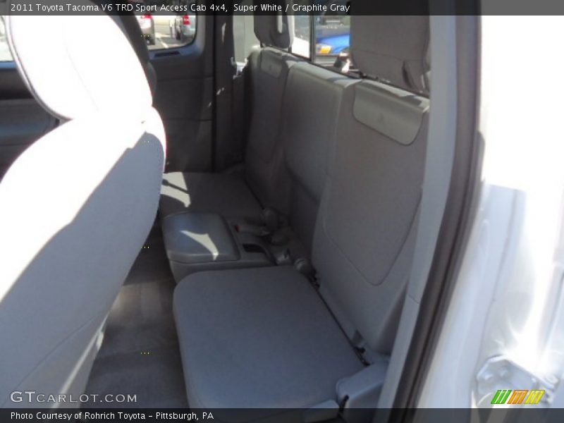 Super White / Graphite Gray 2011 Toyota Tacoma V6 TRD Sport Access Cab 4x4