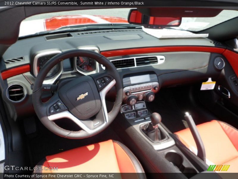 Dashboard of 2012 Camaro SS/RS Convertible