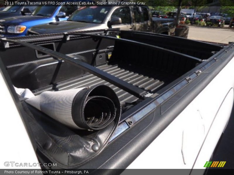 Super White / Graphite Gray 2011 Toyota Tacoma V6 TRD Sport Access Cab 4x4