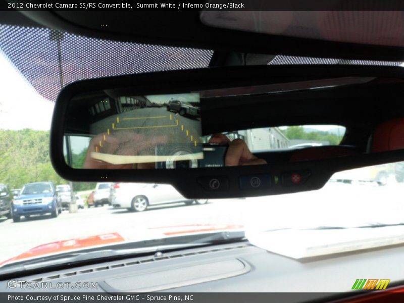 Summit White / Inferno Orange/Black 2012 Chevrolet Camaro SS/RS Convertible