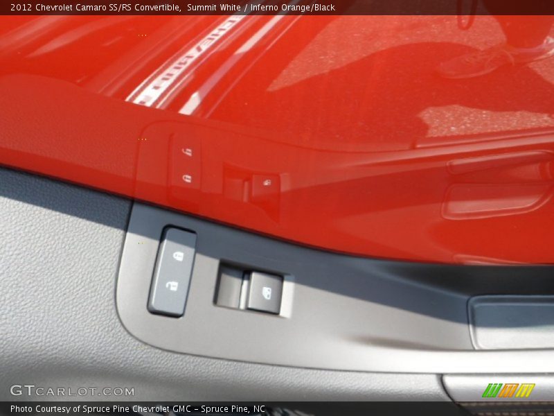 Summit White / Inferno Orange/Black 2012 Chevrolet Camaro SS/RS Convertible