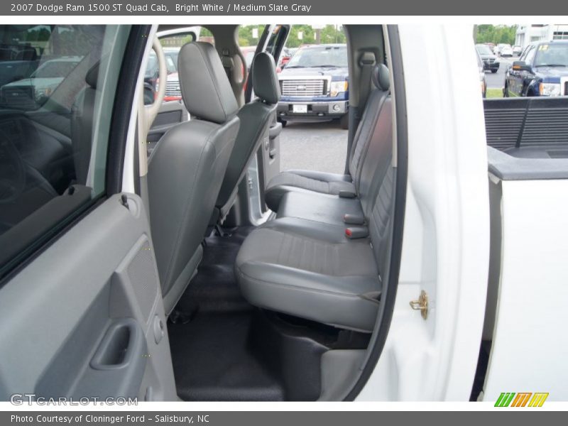 Bright White / Medium Slate Gray 2007 Dodge Ram 1500 ST Quad Cab