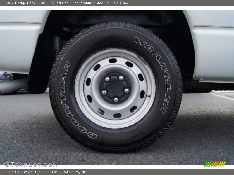 Bright White / Medium Slate Gray 2007 Dodge Ram 1500 ST Quad Cab