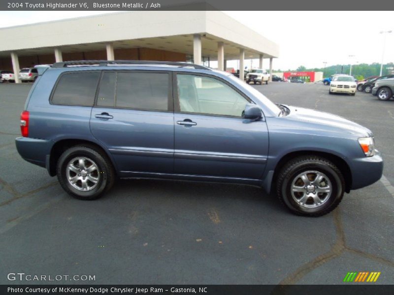 Bluestone Metallic / Ash 2004 Toyota Highlander V6