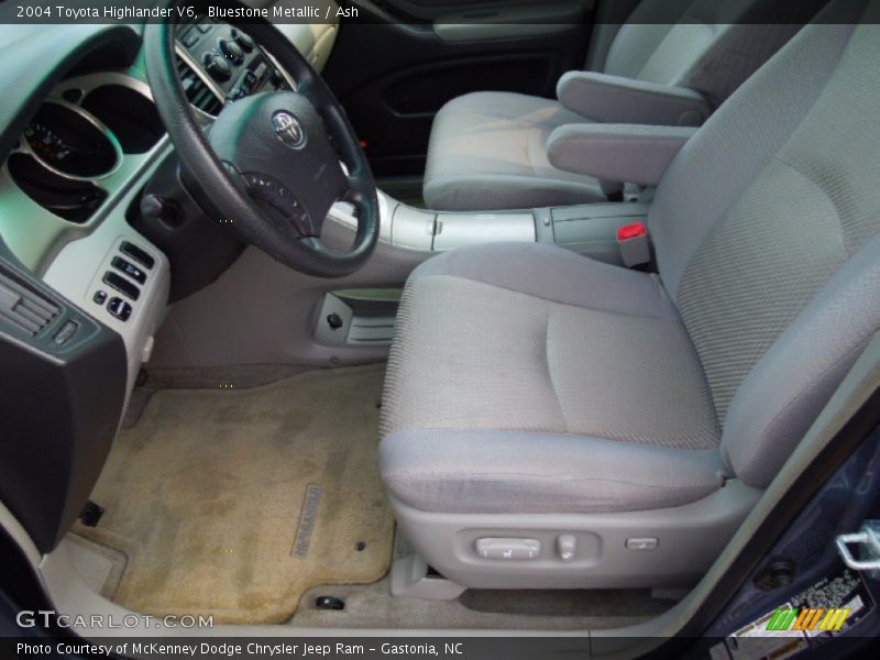 Bluestone Metallic / Ash 2004 Toyota Highlander V6