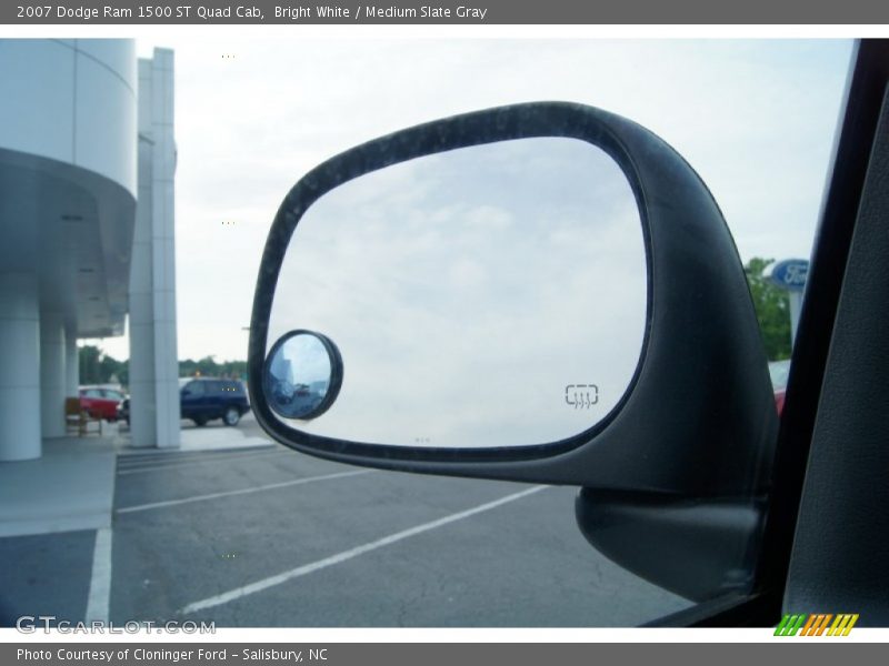 Bright White / Medium Slate Gray 2007 Dodge Ram 1500 ST Quad Cab