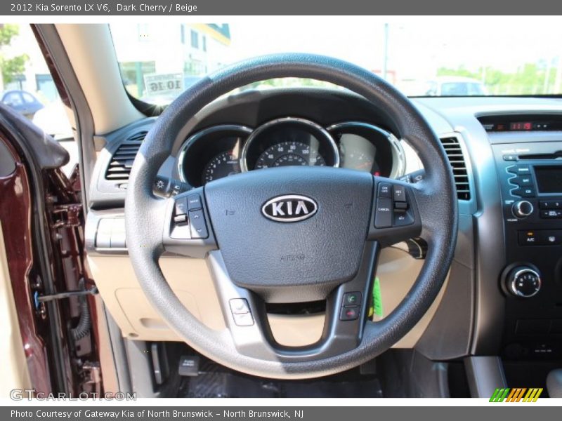 Dark Cherry / Beige 2012 Kia Sorento LX V6