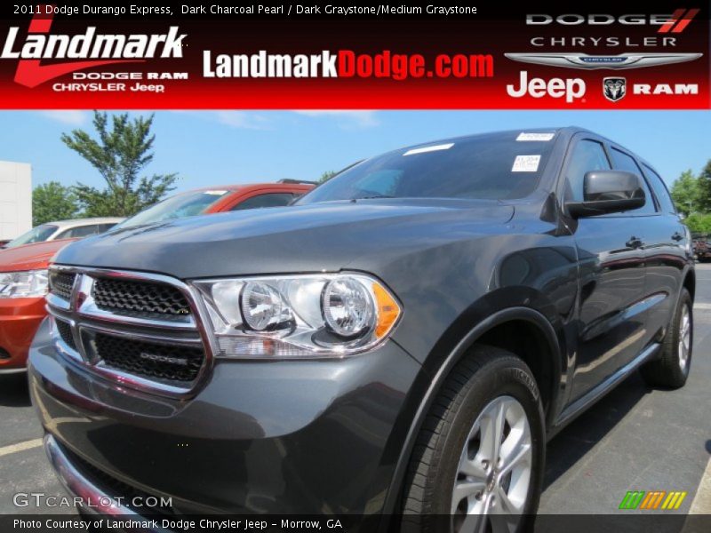 Dark Charcoal Pearl / Dark Graystone/Medium Graystone 2011 Dodge Durango Express