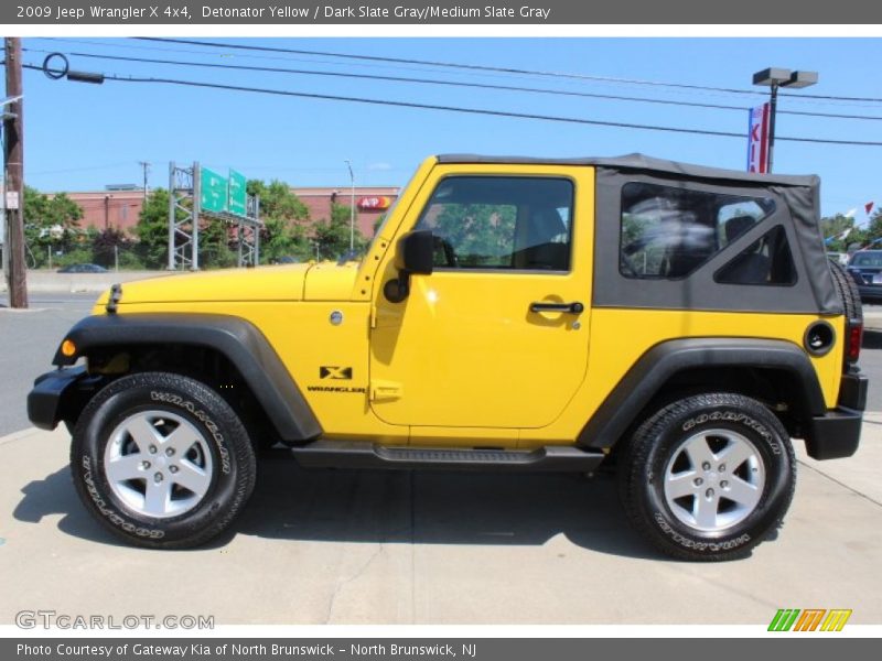 Detonator Yellow / Dark Slate Gray/Medium Slate Gray 2009 Jeep Wrangler X 4x4