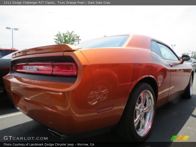 Toxic Orange Pearl / Dark Slate Gray 2011 Dodge Challenger R/T Classic