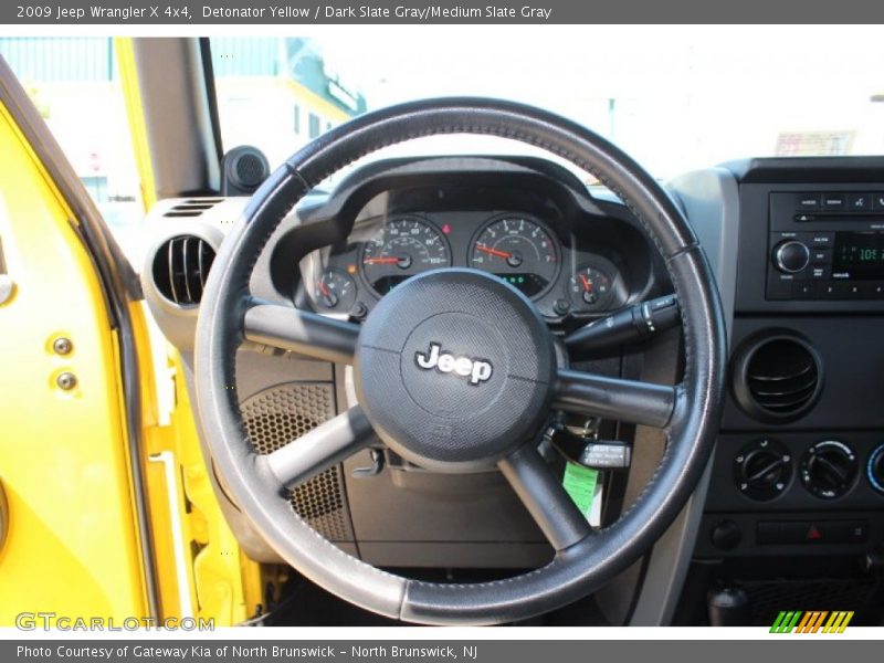 Detonator Yellow / Dark Slate Gray/Medium Slate Gray 2009 Jeep Wrangler X 4x4