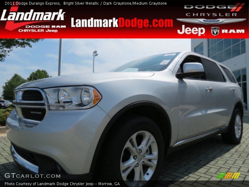 Bright Silver Metallic / Dark Graystone/Medium Graystone 2011 Dodge Durango Express