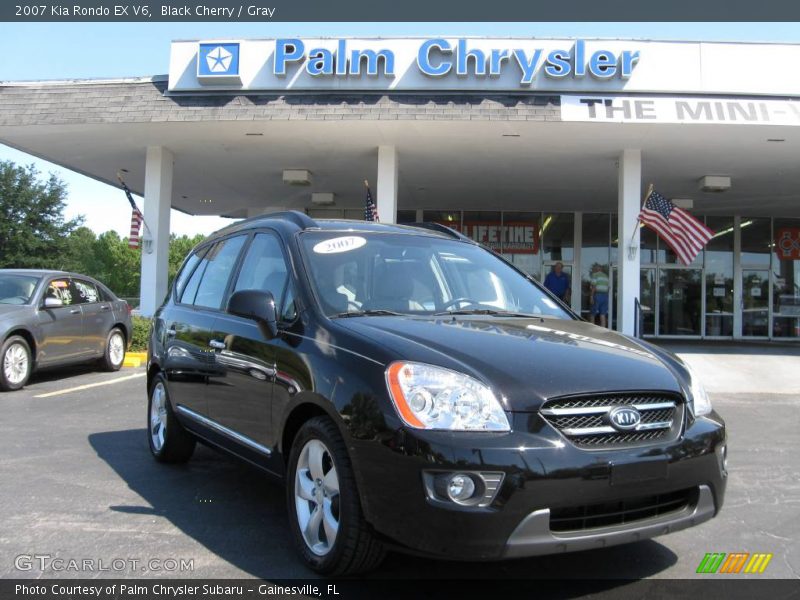 Black Cherry / Gray 2007 Kia Rondo EX V6