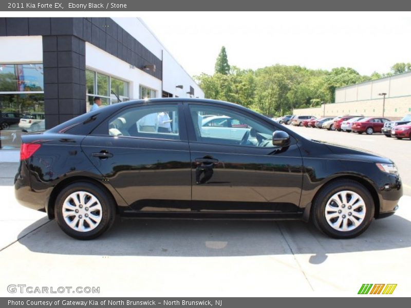 Ebony Black / Stone 2011 Kia Forte EX