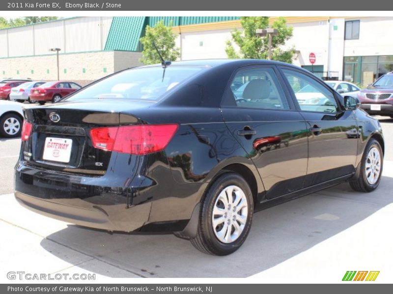 Ebony Black / Stone 2011 Kia Forte EX