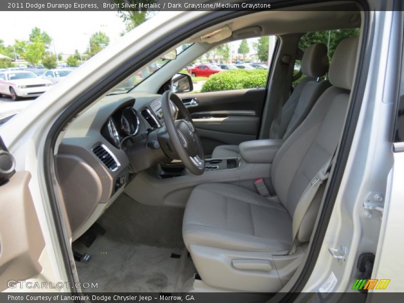Bright Silver Metallic / Dark Graystone/Medium Graystone 2011 Dodge Durango Express