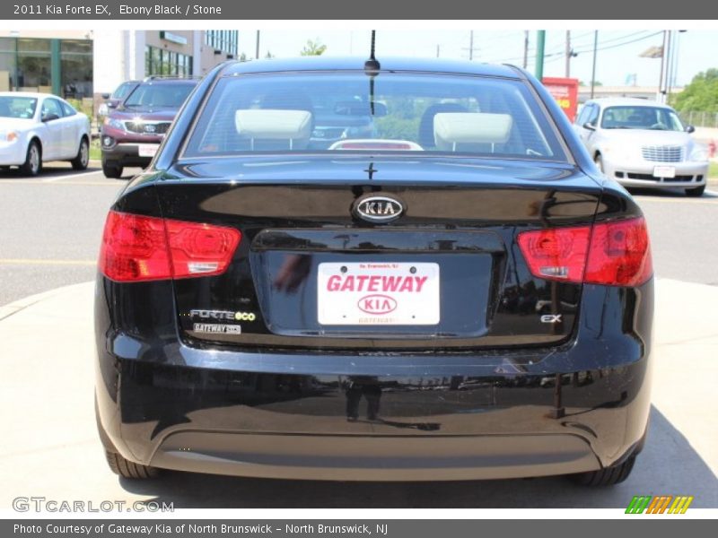 Ebony Black / Stone 2011 Kia Forte EX
