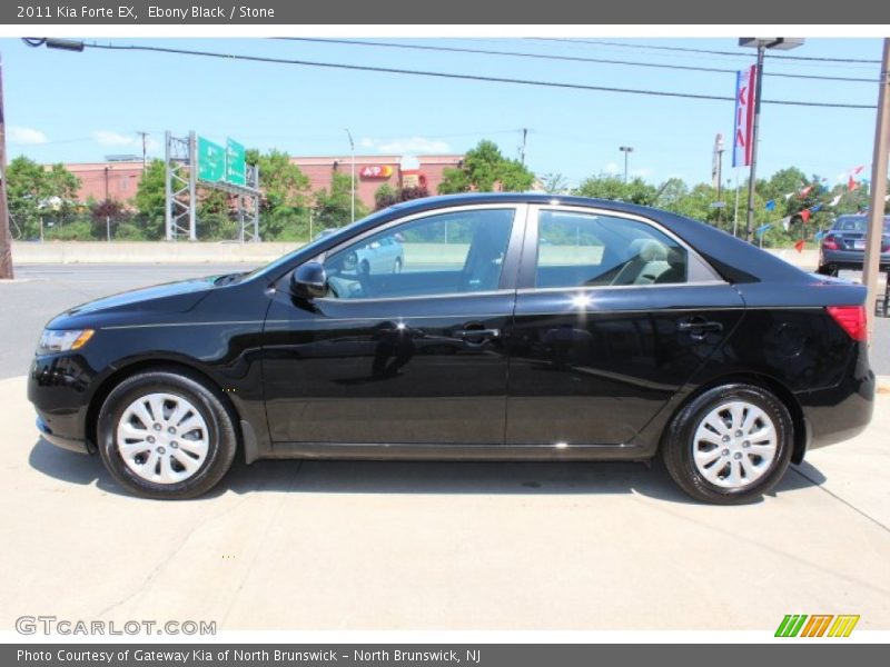 Ebony Black / Stone 2011 Kia Forte EX