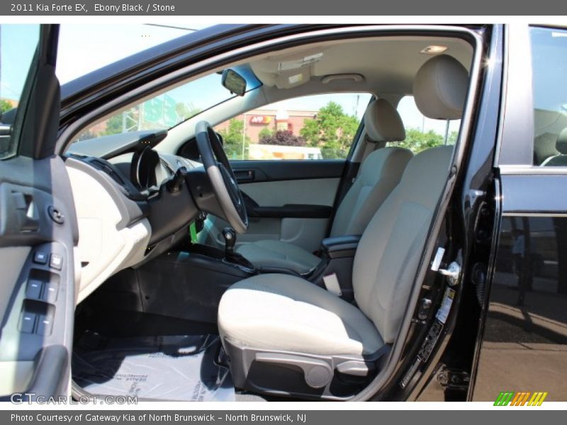 Ebony Black / Stone 2011 Kia Forte EX