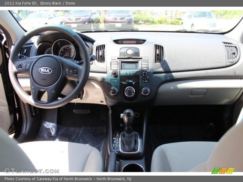 Ebony Black / Stone 2011 Kia Forte EX