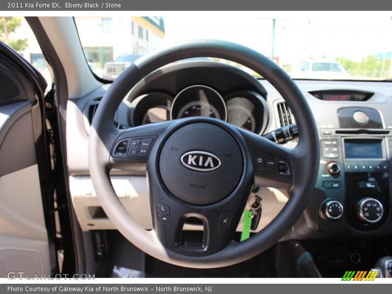 Ebony Black / Stone 2011 Kia Forte EX