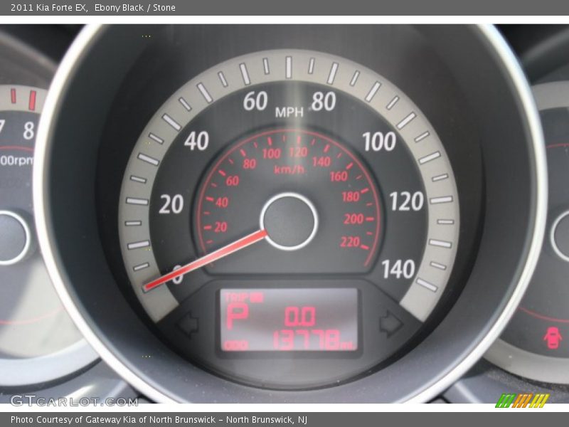 Ebony Black / Stone 2011 Kia Forte EX