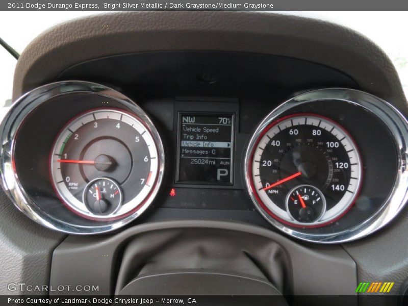 Bright Silver Metallic / Dark Graystone/Medium Graystone 2011 Dodge Durango Express
