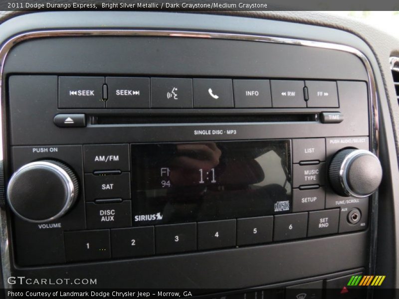 Bright Silver Metallic / Dark Graystone/Medium Graystone 2011 Dodge Durango Express
