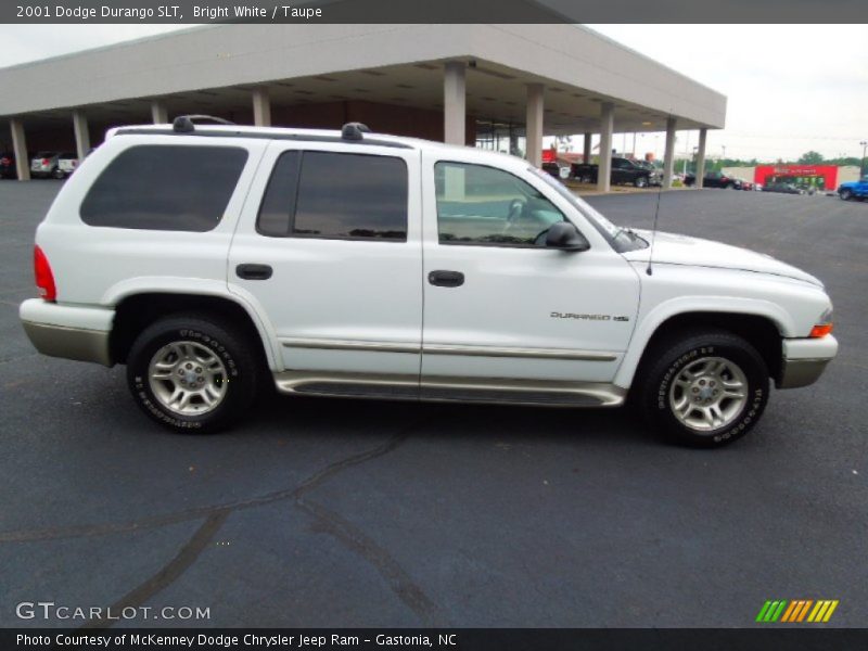 Bright White / Taupe 2001 Dodge Durango SLT