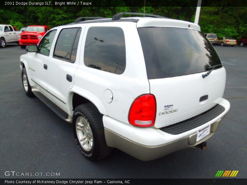 Bright White / Taupe 2001 Dodge Durango SLT