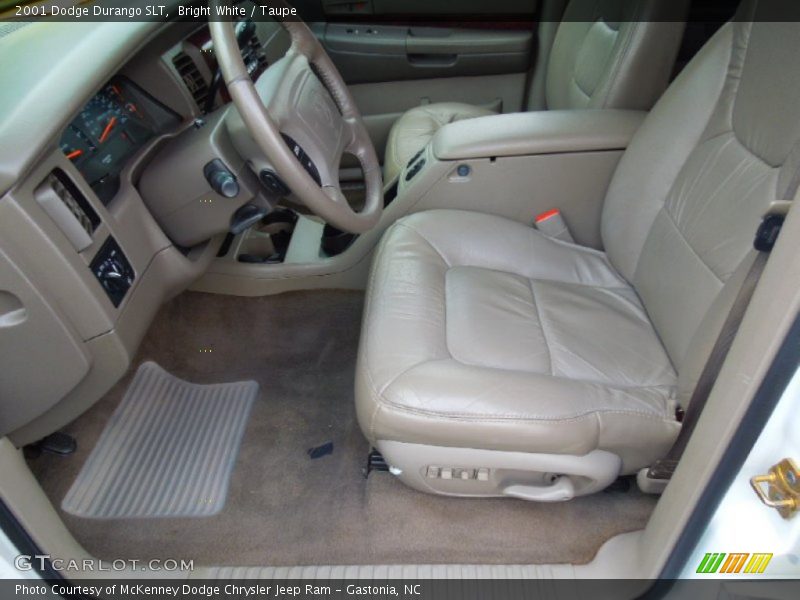 Bright White / Taupe 2001 Dodge Durango SLT