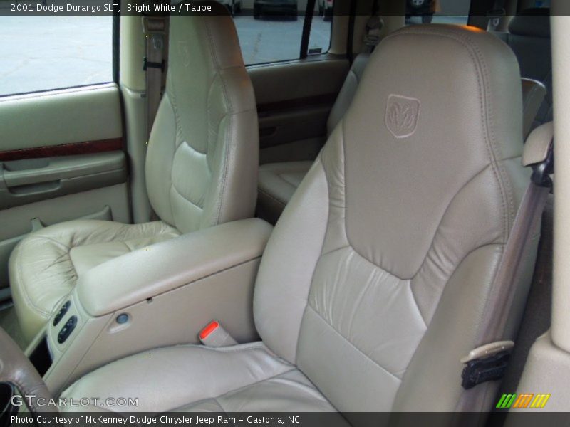 Bright White / Taupe 2001 Dodge Durango SLT