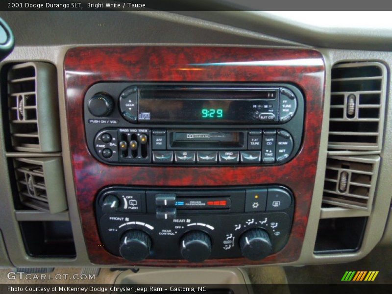 Bright White / Taupe 2001 Dodge Durango SLT