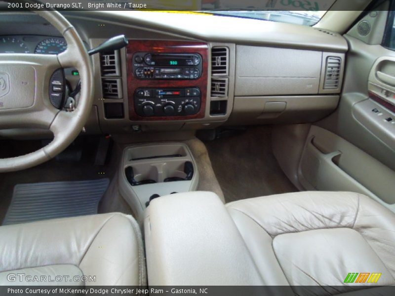Bright White / Taupe 2001 Dodge Durango SLT
