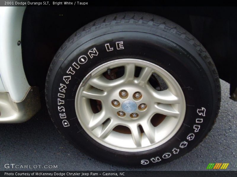 Bright White / Taupe 2001 Dodge Durango SLT