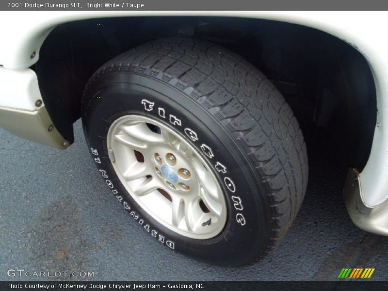 Bright White / Taupe 2001 Dodge Durango SLT