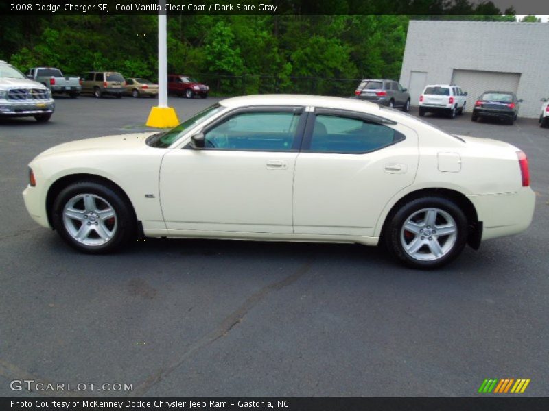 Cool Vanilla Clear Coat / Dark Slate Gray 2008 Dodge Charger SE