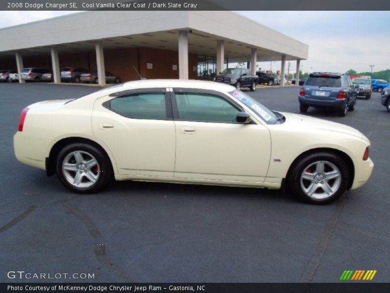 Cool Vanilla Clear Coat / Dark Slate Gray 2008 Dodge Charger SE