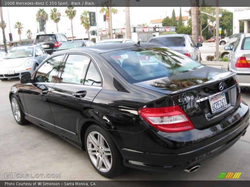 Black / Black 2008 Mercedes-Benz C 350 Sport